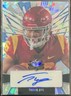 Travis Dye 2022 Leaf Valiant Auto Autograph Platinum Blue /7 Rookie RC USC