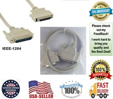 3' ft 1M DB25 Male Parallel - HPCN36 Mini Centronic Printer Data Cable IEEE-1284