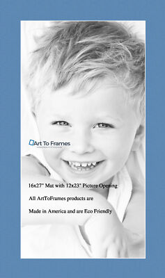 ArtToFrames Custom Liberty Blue Picture Photo Frame Mat Matting Board SM