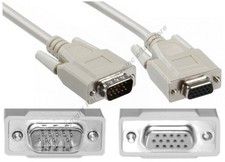 Lot10 15ft SVGA/VGA Male-Female Extension Monitor/Video/TV/LCD Cable/Cord SHdi L
