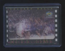1997 UPPER DECK DIAMOND VISION Michael Jordan REEL TIME SSP 1 IN 500 PACKS HOF