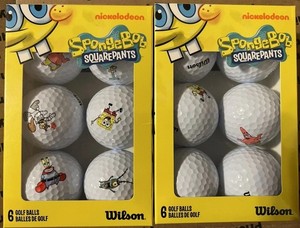 Lot Of 2 Packs SpongeBob SquarePants Golf Balls
