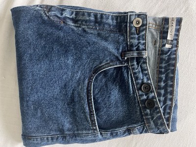 Breakout Men's Blue Denim Jeans Straight Fit Mid Rise 5-Pocket Zip Button