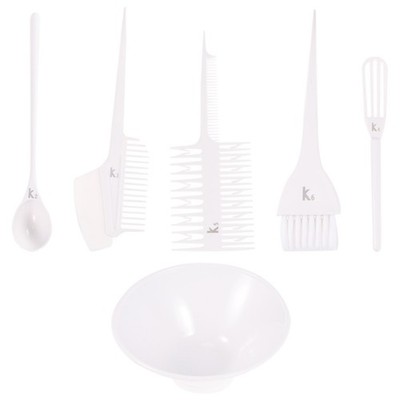  2 Sätze / 6 Stück Professionelle Haarfarbe Kamm Haarbürste Praktische