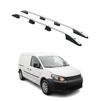 Dachreling DachgepäCkträGer FüR Vw Caddy 2010-2015 L2 Langer Alu Silber 2X