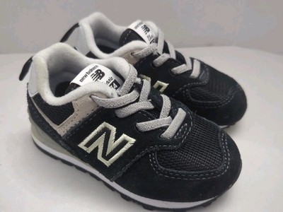 New Balance Baby/Toddler Unisex Classic 574 Sneaker Shoes Black/Gray Sz 5