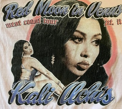 Official Kali Uchis Red Moon In Venus West Coast Tour Shirt, Pink, L, Neo Soul