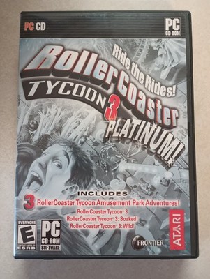 Roller Coaster Tycoon 3 Platinum PC CD-ROM Windows 98/Me/2000/XP Tested