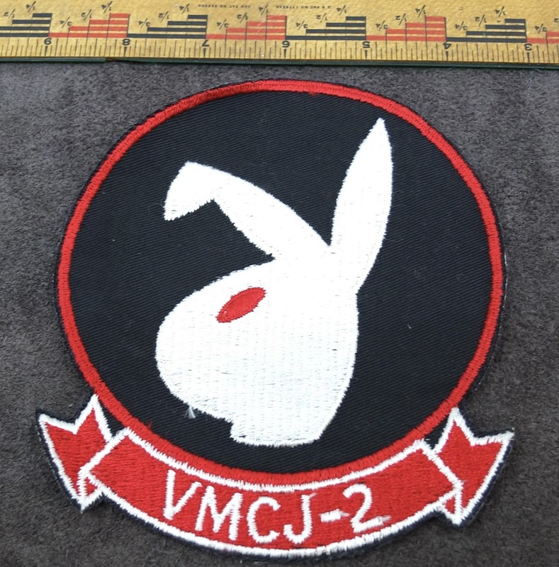 Vietnam War VMCJ-2 Marine Squadron Patch Black Light Tested Original