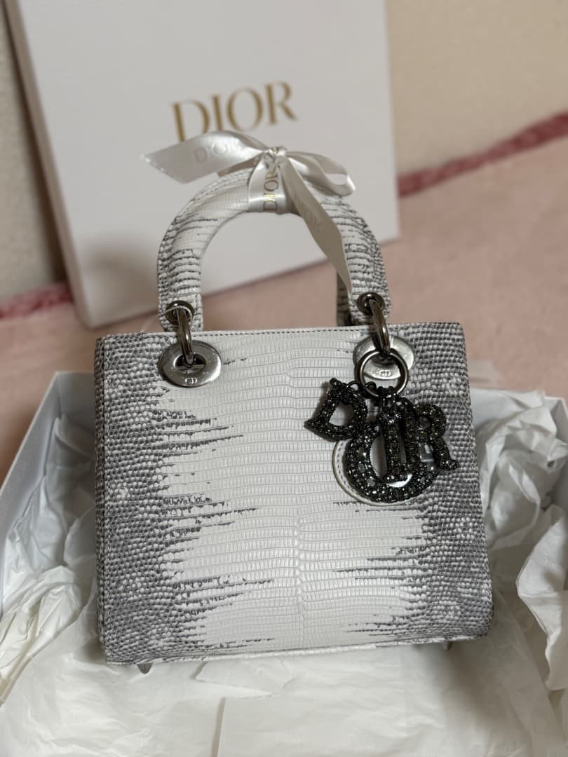 Christian Dior Lady Dior Himalayan Lizard Small Size M0531RLFFX-09EU image 9