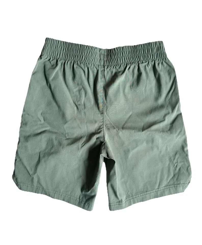 Pantalones Cortos Reebok 8 Verde Activo Sobre la Rodilla Cintura Elástica Bolsillos Logo Niños Foto 4 de 4