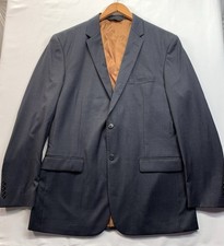 Joseph by Jos A Bank Blazer 44L Blue Striped 100 Wool Sport Coat Double Vent