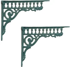 Cast Iron Green European Style Wall Shelf Brackets Thick Wall Hanger Antique Hom