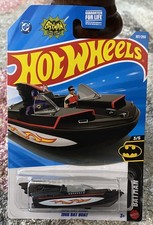 2026 Hot Wheels 1966 Batman 3/5 Black Bat Boat 107/250 NEW Sealed Mattel