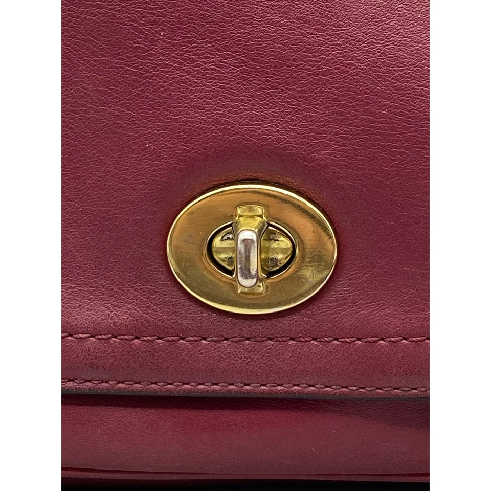 Coach Legacy Rambler 21194 Vintage Red Leather Crossbody Bag – Rare - Image 4 of 4