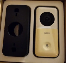 Kami Doorbell Camera, Battery, Hardware, charging Cable Included