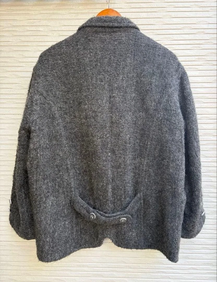 ISSEY MIYAKE Men's Vintage 80s Wool Knit Jacket Size L Shawl Collar #FJ ACB image 6
