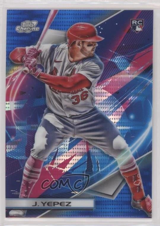 2022 Topps Cosmic Chrome Blue Moon Refractor 39/99 Juan Yepez #36 b8h