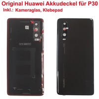 Original Huawei Backcover FüR Huawei P30 Akkudeckel + Klebepad + Kameraglas
