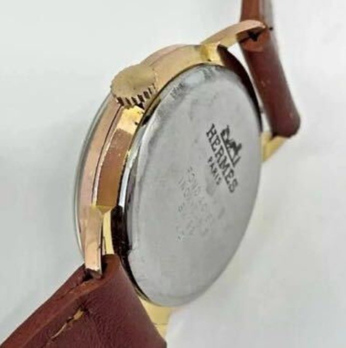Wristwatch Hermes Paris 18K Gold Plaque Diquet Unisex | eBay
