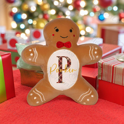 Personalisierter Lebkuchenmann Plüsch. Custom Mumbles Weihnachten Teddy