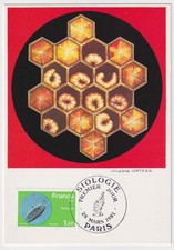 France Carte maximum 1981 Y&T 2127 Obli Paris Biologie (scan dos)