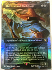 The Destined Black Mage [Borderless] #447 Prices | Magic Final Fantasy  Commander | Magic Cards