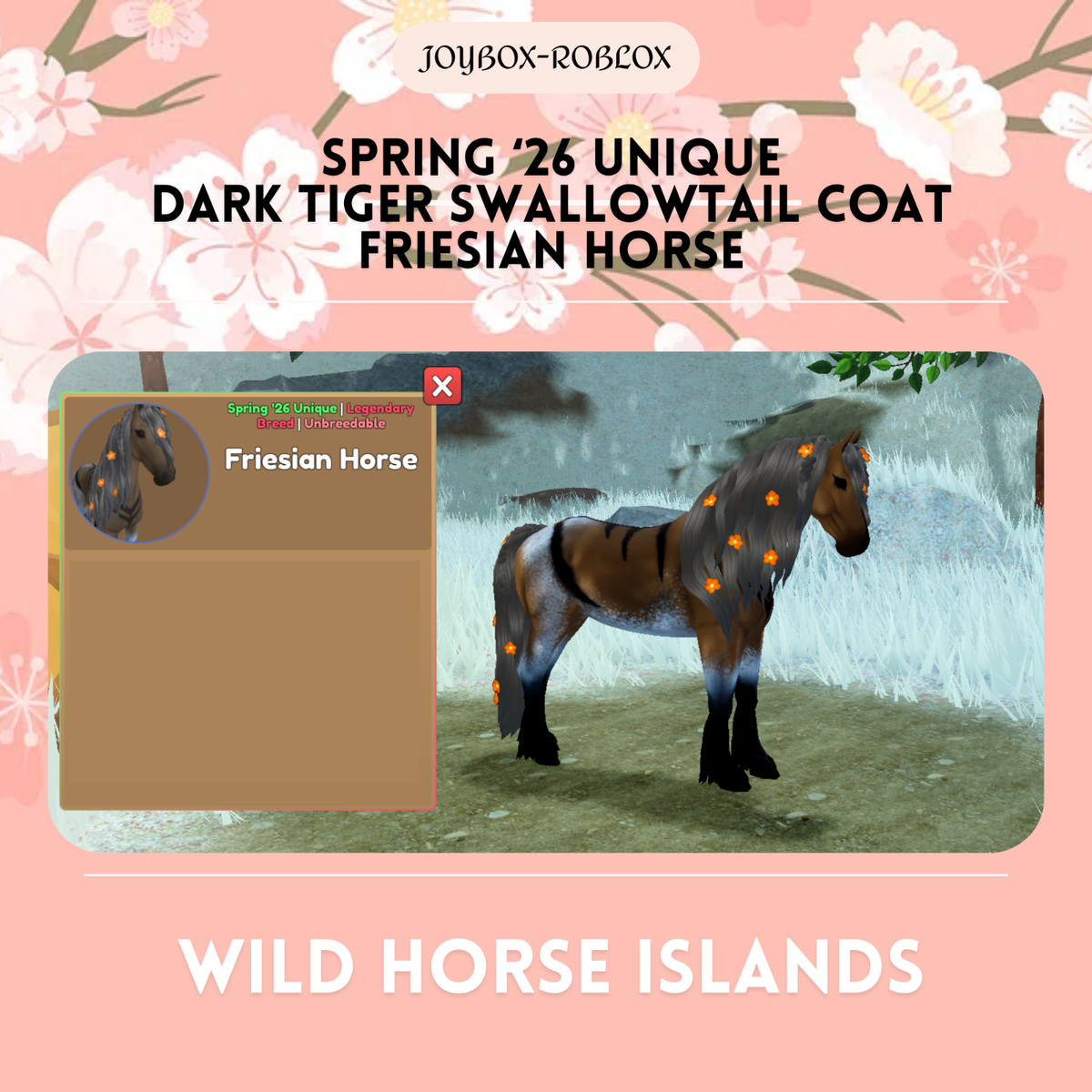 🐎 Wild Horse Islands 🐎 Spring Unique Dark Tiger Swallowtail