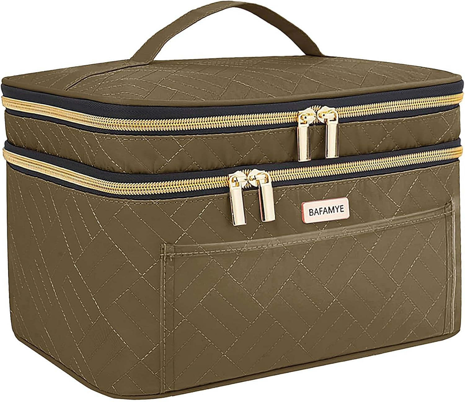 Large 8.8L Makeup Bag &ndash; Cosmetic Train Case & Travel Organ