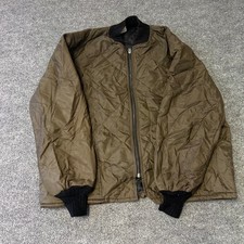 Empire Insulated Wear Jacket Mens Size XL Brown Quilted Bomber Full Zip USA Made