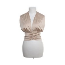 Gina Tricot, Neckholder Top, Größe: M, Beige, Elasthan/Polyester, Einfarbig #N4B