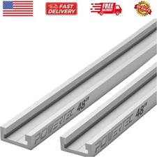 48" Miter T Track for Router Table, Works With Table Saw Sled, Miter Gauge, F...