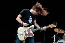 Ian Parton of The GO! Team performs during Bingley Music Festival - Old Photo