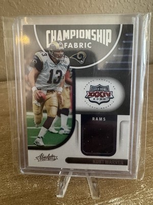 2022 Panini Absolute Kurt Warner Championship Fabric Jersey #CF-14 Rams