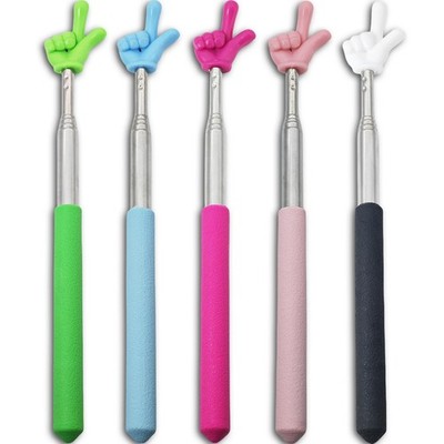Trsewmi 5PCS Pointer Stick For Classroom   27 inch, Blue Black Red Green Pink