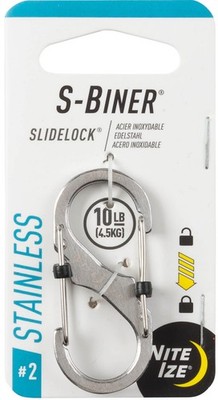 Nite Ize S-Biner SlideLock Stainless Steel Carabiner #2 - Stainless