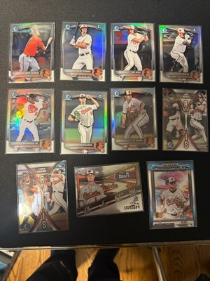 2025 Bowman Draft Chrome Baltimore Orioles Team Lot REFRACTORS + Inserts