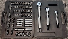Vintage Craftsman Usa Socket Set 3 Raised Panel Ratchets 14 38 12 Sae Metric Vintage Craftsman Usa Socket Set 3 Raised Panel Ratchets 14 38 12 Sae Metric