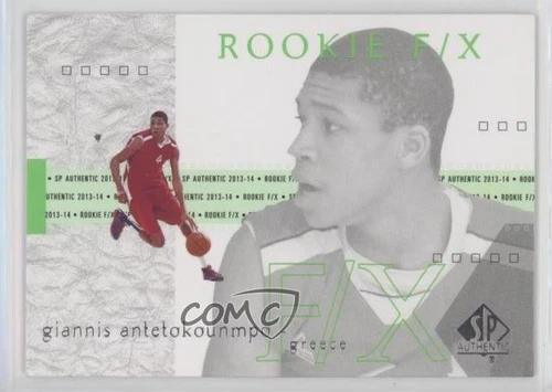 2013-14 SP Authentic 2001-02 SP Rookie FX Giannis Antetokounmpo #91 RC