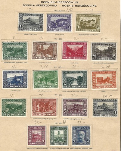 Sammlung Bosnien Herzegownia ab Nr. 29 - 148 gest. und *, 1906 - 1918 Österreich - Picture 2 of 7