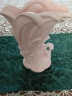 VTG McCoy Pink Swan Vase Art Deco