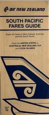 Air New Zealand Airlines South Pacific Fare Guide - May 1989