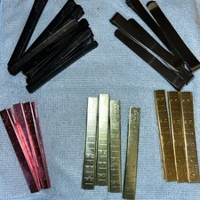 LOT OF 21 Pcs Assorted Sewing Clips S.S. Black Plastic Clips For Hemming