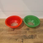 Pyrex 322 mixing bowls red and green Vintage