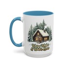 Christmas Mug 15oz – Warm Wishes & Winter Kisses Cozy Holiday Gift