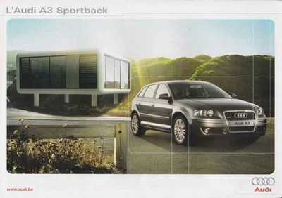 Catalogue Brochure Audi A3 Sportback 07/2004 Belgique en français - Photo 1/2