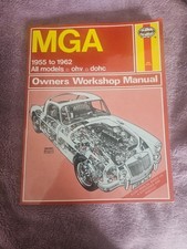 Mg Mga 1500 1600 Twin Cam Coupe Roadster Haynes Manual 1955-1962 Ohv Dohc Vgc Mg Mga 1500 1600 Twin Cam Coupe Roadster Haynes Manual 1955-1962 Ohv Dohc Vgc