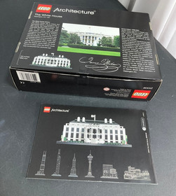 Box and instructions only. LEGO Architecture: The White House (21006) No Bricks