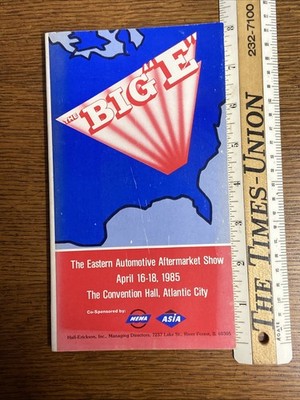 1985 The Big E Eastern Automotive Aftermarket Show Atlantic City NJ Directory