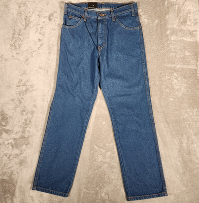 Dickies Jeans Men's 32X30 Blue Dark Wash Straight Cotton Workwear Pants C993RNB